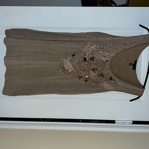 Embellished, shell top, size medium, great neutral color